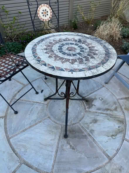 Photo of free Garden table and two chairs (Oldfield Park) #1