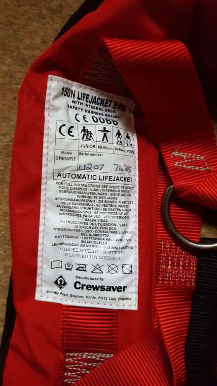 Photo of free Kids Lifejacket (Crowthorne RG45) #2