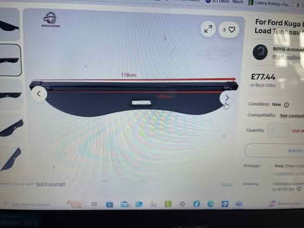 Photo of free Ford kuga mk2 parcel shelf (WV13 Willenhall) #2