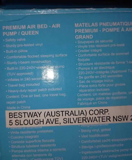 Photo of free Airbed With Built In Pump (Noble Park North) #3