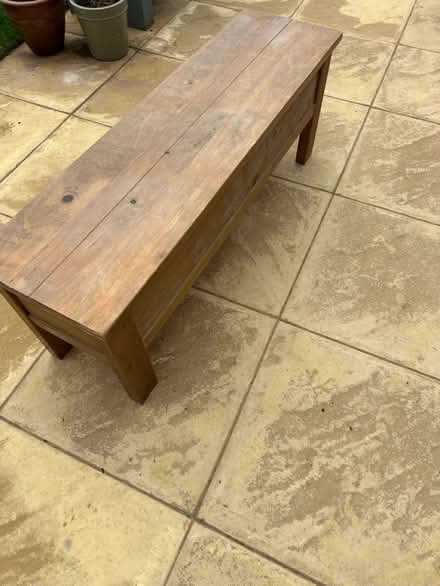 Photo of free Storage bench with hinged lid (Oakham) #1