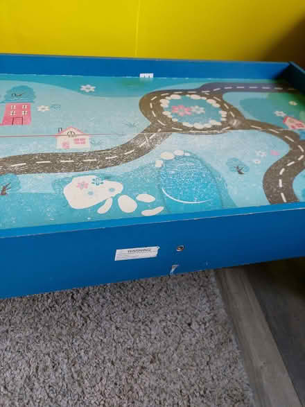 Photo of free Kids blue play/building block table (Greaves LA1) #1