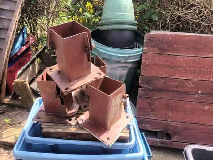 Photo of free 4 x fence post holders (CT15) #1