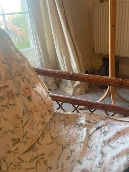 Photo of free Small bamboo sofa with cushions (Woodmancote GL11) #2