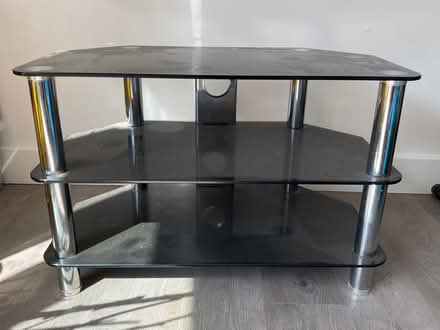 Photo of free Tv unit , black glass (Church RG2) #2