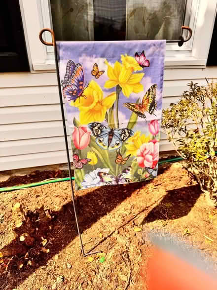 Photo of free Two 12 x 18” garden flags (Crofton) #2