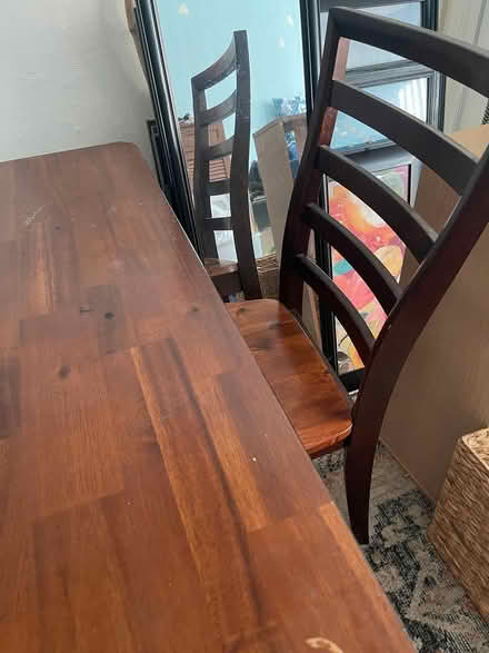 Photo of free Dining Table, 4 Chairs (+ leaf) (Near The Palms in Kendall MIA) #2