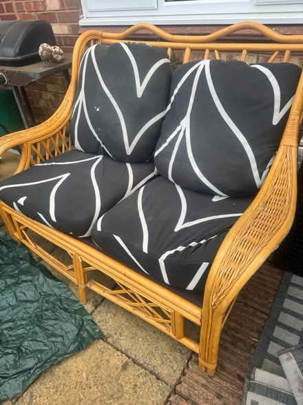 Photo of free Cane sofa and chair set (GL3) #1
