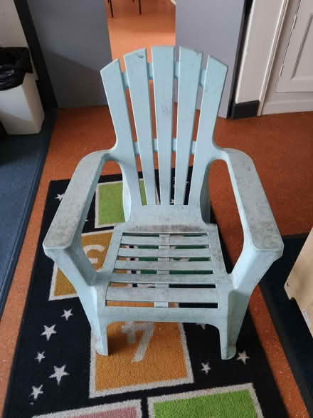 Photo of free Garden chair light blue (Ng15dn, the park, nottingham) #1