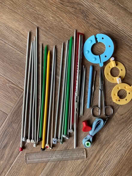 Photo of free An assortment of knitting needles etc (Noctorum CH43) #1