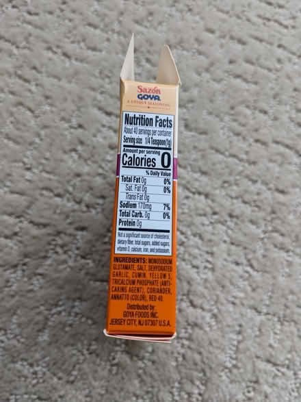 Photo of free Sazon Goya seasoning (S of Ypsi) #3