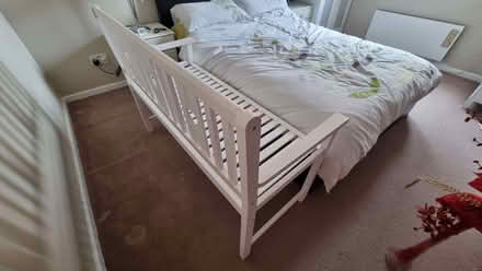 Photo of free White Wooden Garden Bench (Stainton CA11) #2