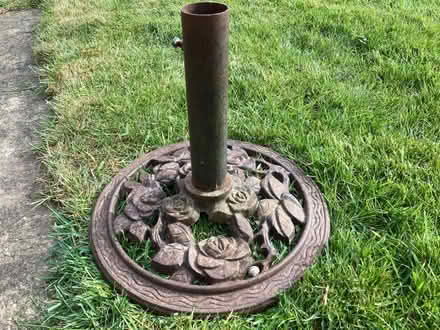 Photo of free Heavy Cast Iron Garden Parasol Base (St James, South Elmham IP19) #1