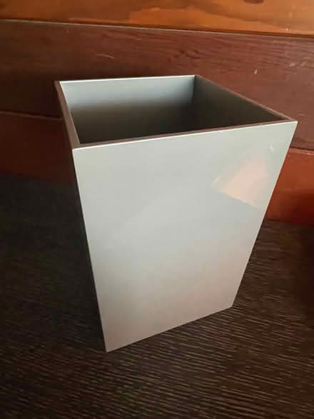 Photo of free gray lacquer waste basket (Cheltenham) #1
