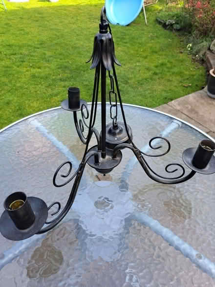 Photo of free Metal chandelier (Weybridge) #2