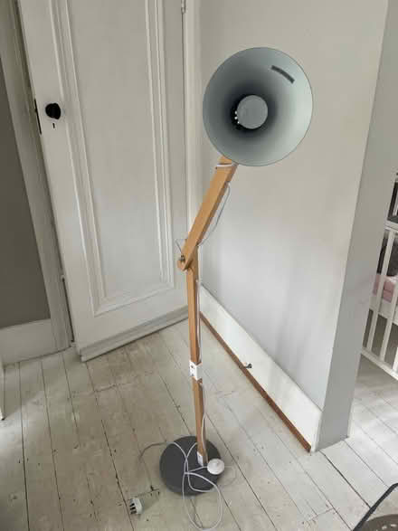Photo of free Wooden adjustable floor lamp (SE26) #1