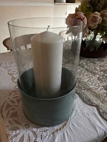 Photo of free Large candle & holder (SY1) #1