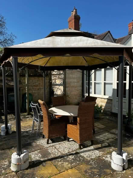 Photo of free Hexagonal Metal framed gazebo (Stretton, Rutland LE15 7) #1
