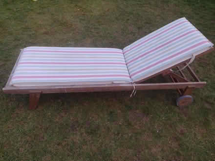 Photo of free Teak Sun Lounger (Normandy, GU3) #3
