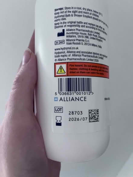 Photo of free Hydromol bath & shower emollient (Leatherhead KT22) #2