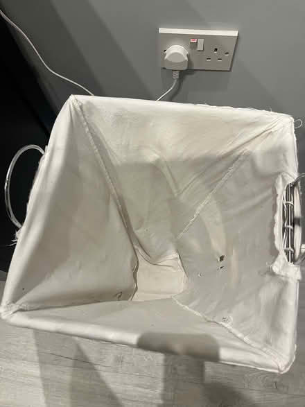 Photo of free White wicker laundry basket (Reigate RH2) #3