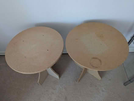 Photo of free 2 small tables - Chipboard - bedside (Harlaxton NG32) #3