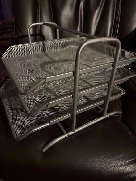 Photo of free 3 tier metal desk shelf (Elkridge near Port Capital) #3