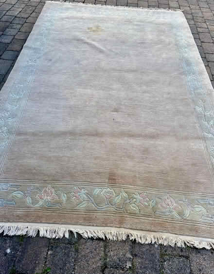 Photo of free Large rug (stained) 120x80” (Spacey Houses HG3) #1