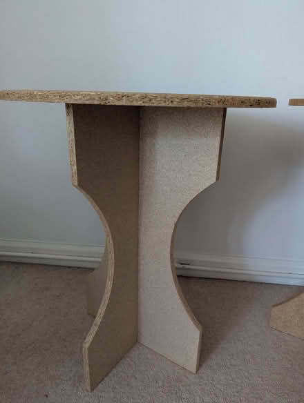 Photo of free 2 small tables - Chipboard - bedside (Harlaxton NG32) #4