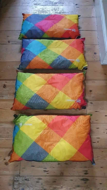 Photo of free 4x camping pillow cushions (SW8 Oval Vauxhall) #1