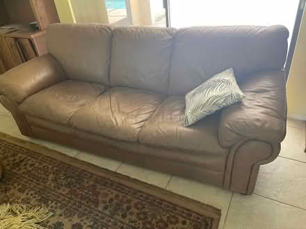 Photo of free Real Leather Sofa and Sleeper Sofa (3799 Countryside Rd Sarasota) #1