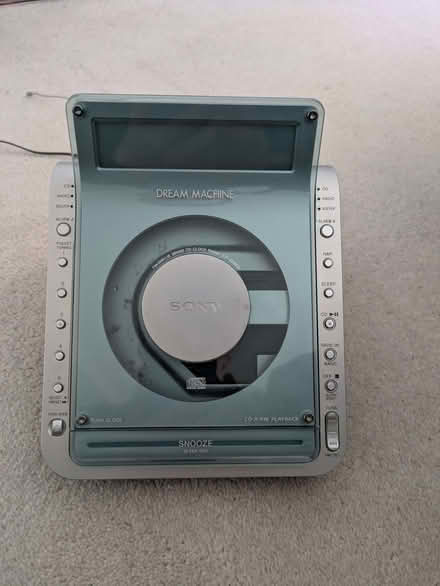 Photo of free Sony Dream Machine CD FM/MW/LW Radio alarm clock (Forest Hall NE12) #1