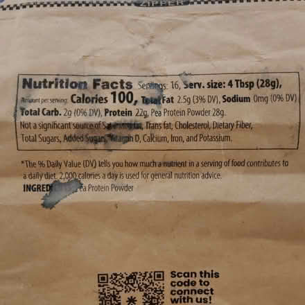Photo of free Half Bag of Pure Pea Protein Powder (Victory Heights, North Seattle) #4