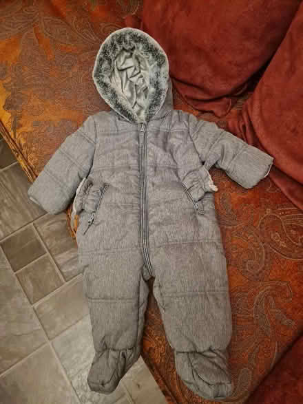 Photo of free Grey Padded Faux Fur Trim Snowsuit (Chatham ME5) #1