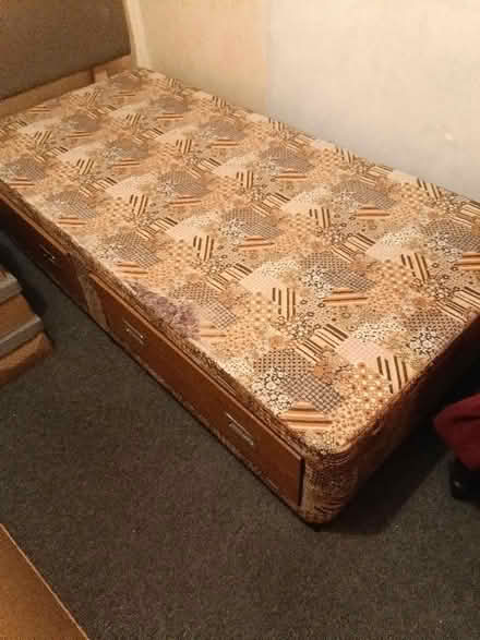 Photo of free Single bed base (with drawers) and headboard. (Portsmouth PO3) #1