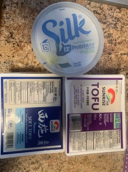 Photo of free Tofu & vegan yogurt (unopened) (St. Clair & Victoria Park) #1