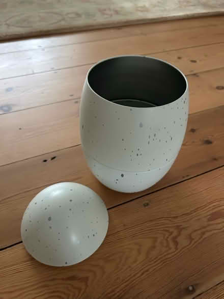 Photo of free Metal egg shaped canister (Tuckton. BH6) #2