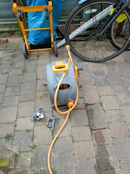 Photo of free 20 metre Hozelock cassette hose (Feltham Road, Ashford TW15) #1