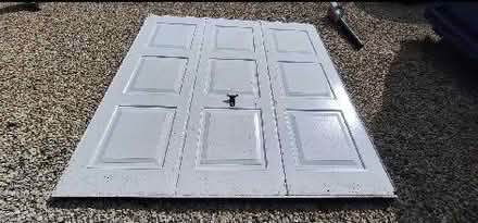 Photo of free White single garage door (Hotley Bottom HP16) #1