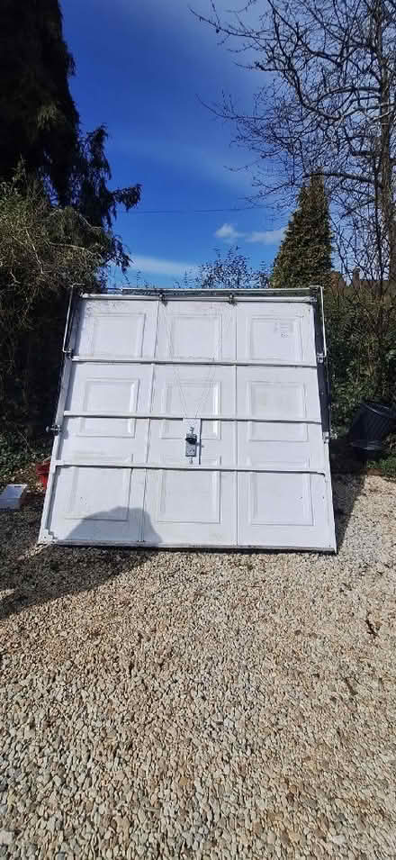 Photo of free White single garage door (Hotley Bottom HP16) #3