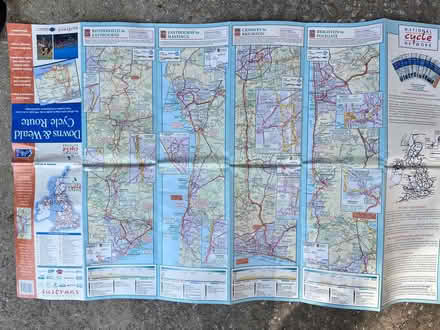 Photo of free Sustrans sussex cycle map (Houndean Bottom BN7) #2
