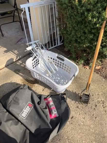 Photo of free Baby gate, upholstery paint etc (75th and ogden) #1