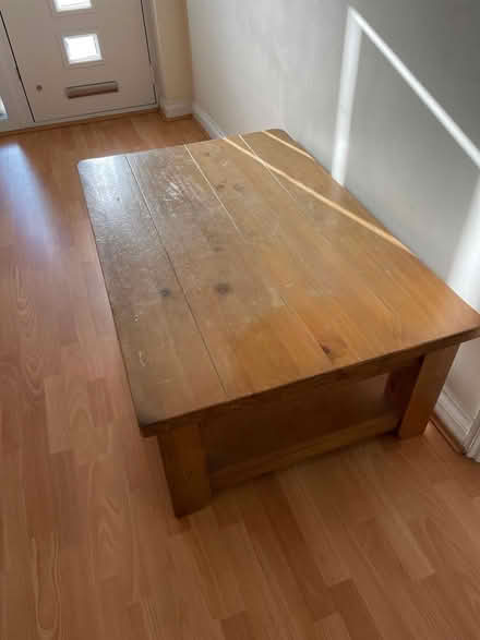 Photo of free Wooden Oak Coffee Table (Top Amersham HP6) #3