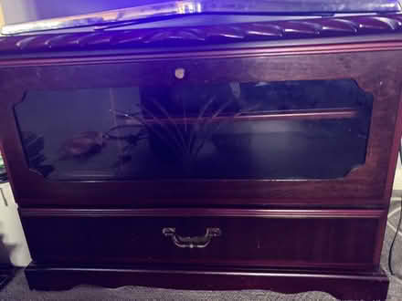 Photo of free Mahogany tv cabinet (Cheshunt EN8) #1
