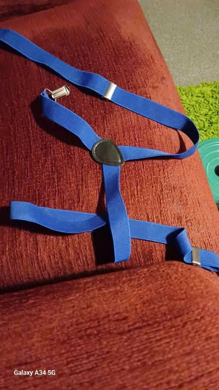 Photo of free Pair of blue braces men (AL1) #1