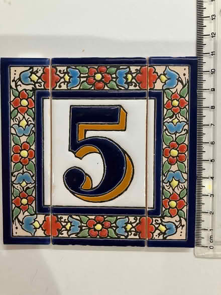 Photo of free Ceramic tile, no. 5 (or 15) (Chalkhouse Green RG4) #1