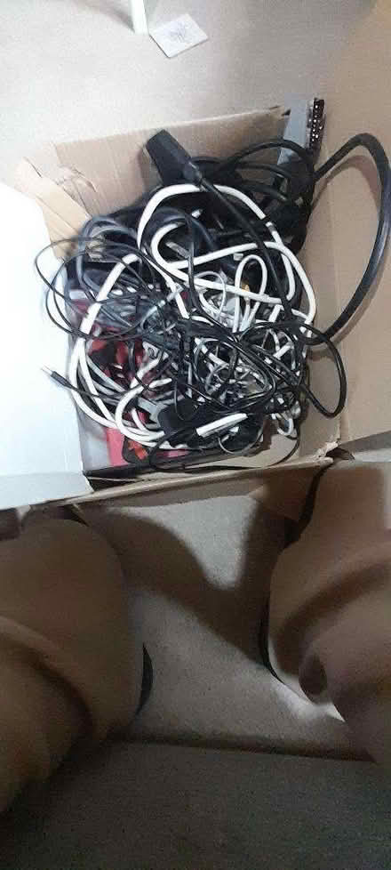 Photo of free Box of mixed electric leads (Wake Green B13) #1