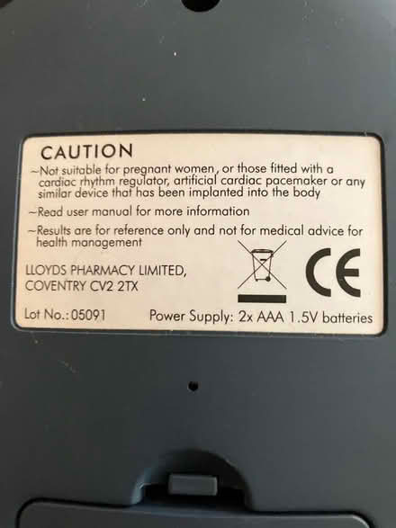 Photo of free Body fat monitor (Brinnington SK5) #2