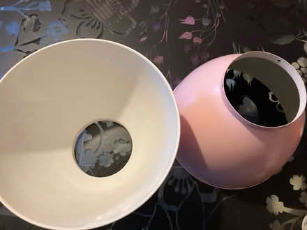 Photo of free Pink metal light shades (CF23 pentwyn) #3
