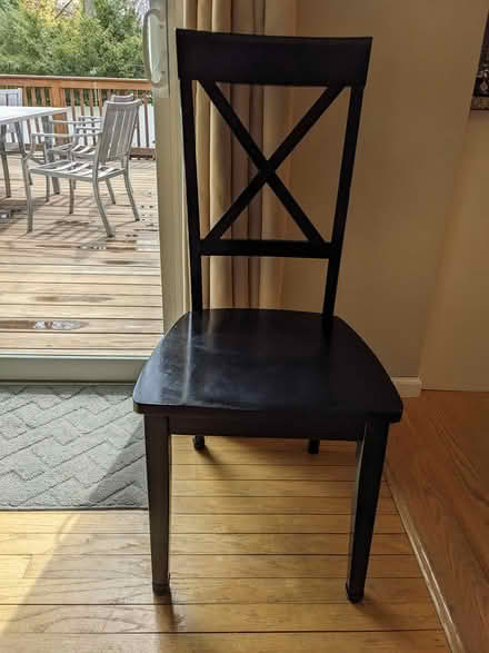 Photo of free 4 Black Kitchen Chairs (Near library) #1